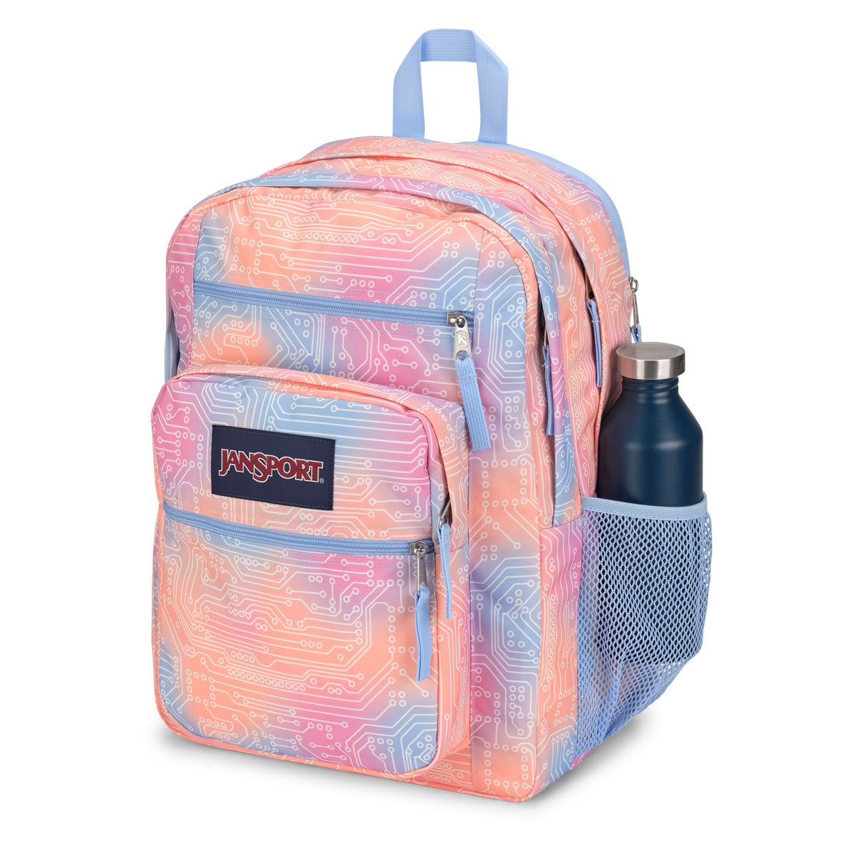 Pink collegiate backpack outlet blue marble