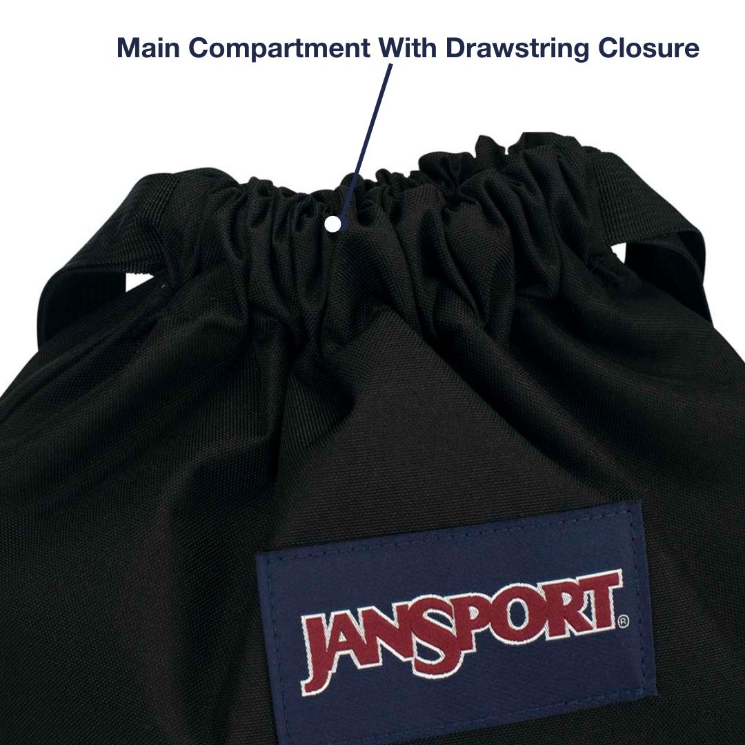JanSport NZ Draw Sack With Main Compartment Drawstring Closure